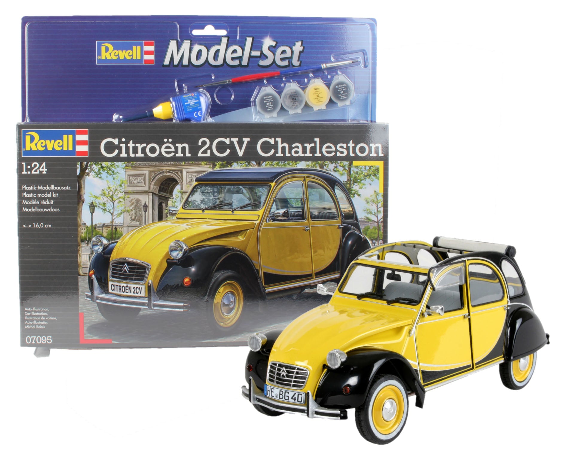 Car Model Kit Revell Model Set Citroen 2CV Charleston 1:24