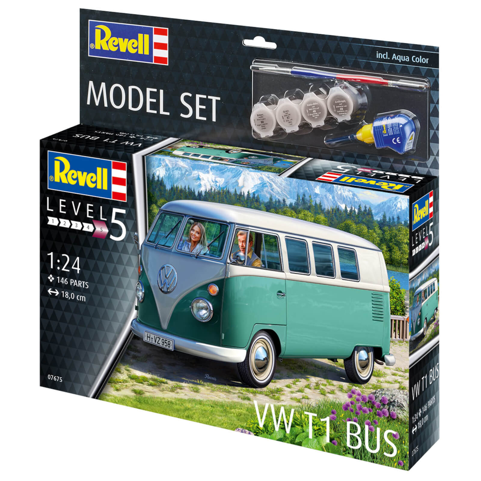 Bus Model Kit Revell VW T1 Alternate 1
