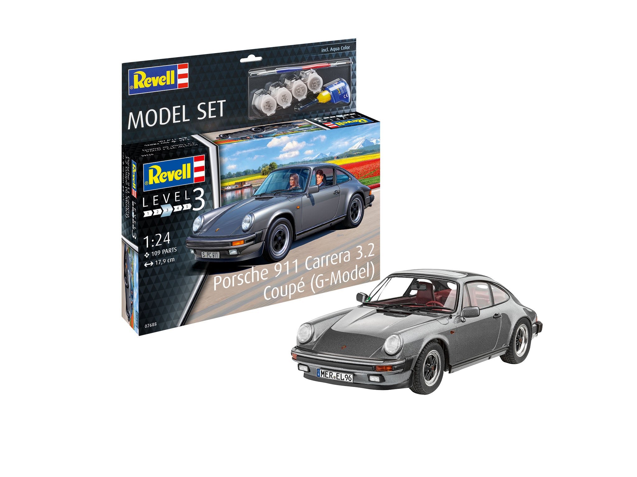 Car Model Kit Revell Model Set Porsche G Modell Coupé 1:24