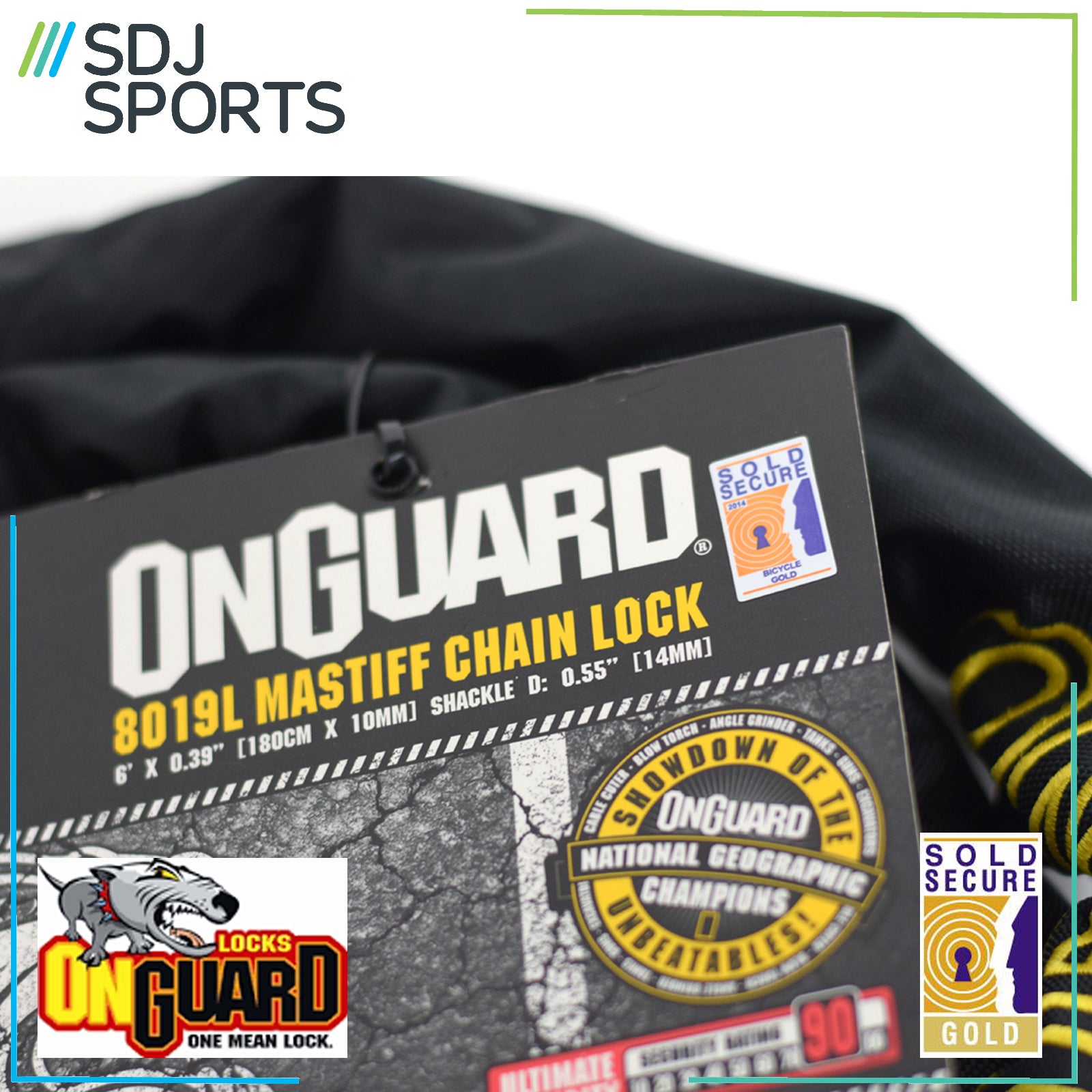 Onguard Mastiff 8019L Heavy Duty Bike Chain Lock Alternate 1