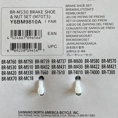 Shimano BR-T660 M70T3 Deore V-Brake V-Brake Bike Brake Pads Alternate 4