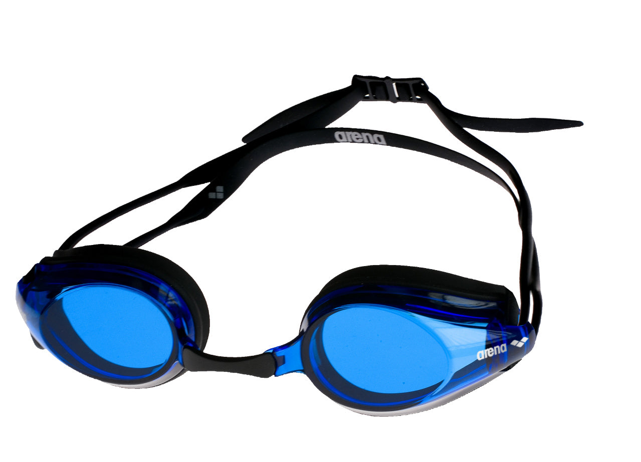 Arena Tracks Racing Unisex Men's Swimming Goggles Black/Blue/Black