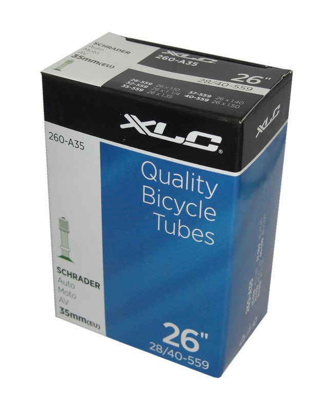 XLC SV 35mm VT-A26 26 Inch Schrader Valve Bike Inner Tube 26x1.5-2.5"