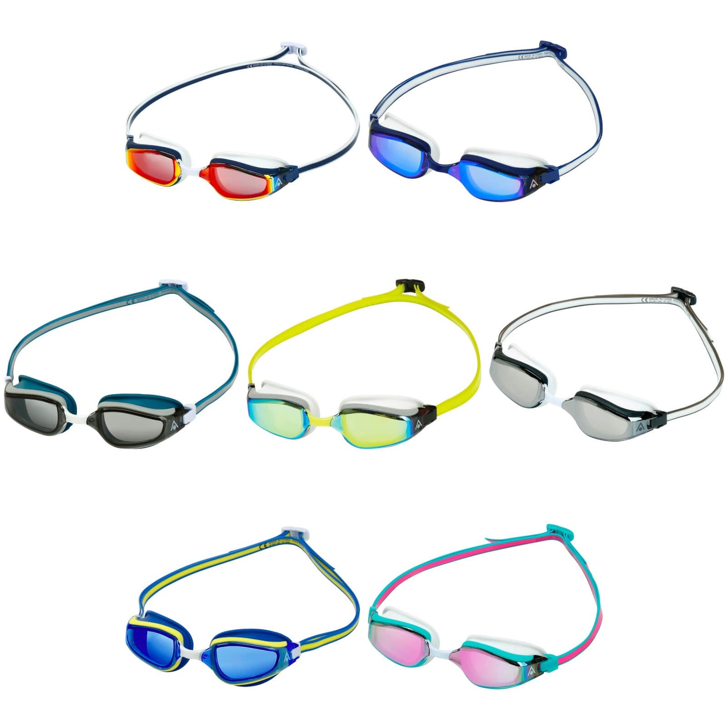 Aqua Sphere Fastlane Adult Fitness Pool Men's Swimming Goggles  Collection