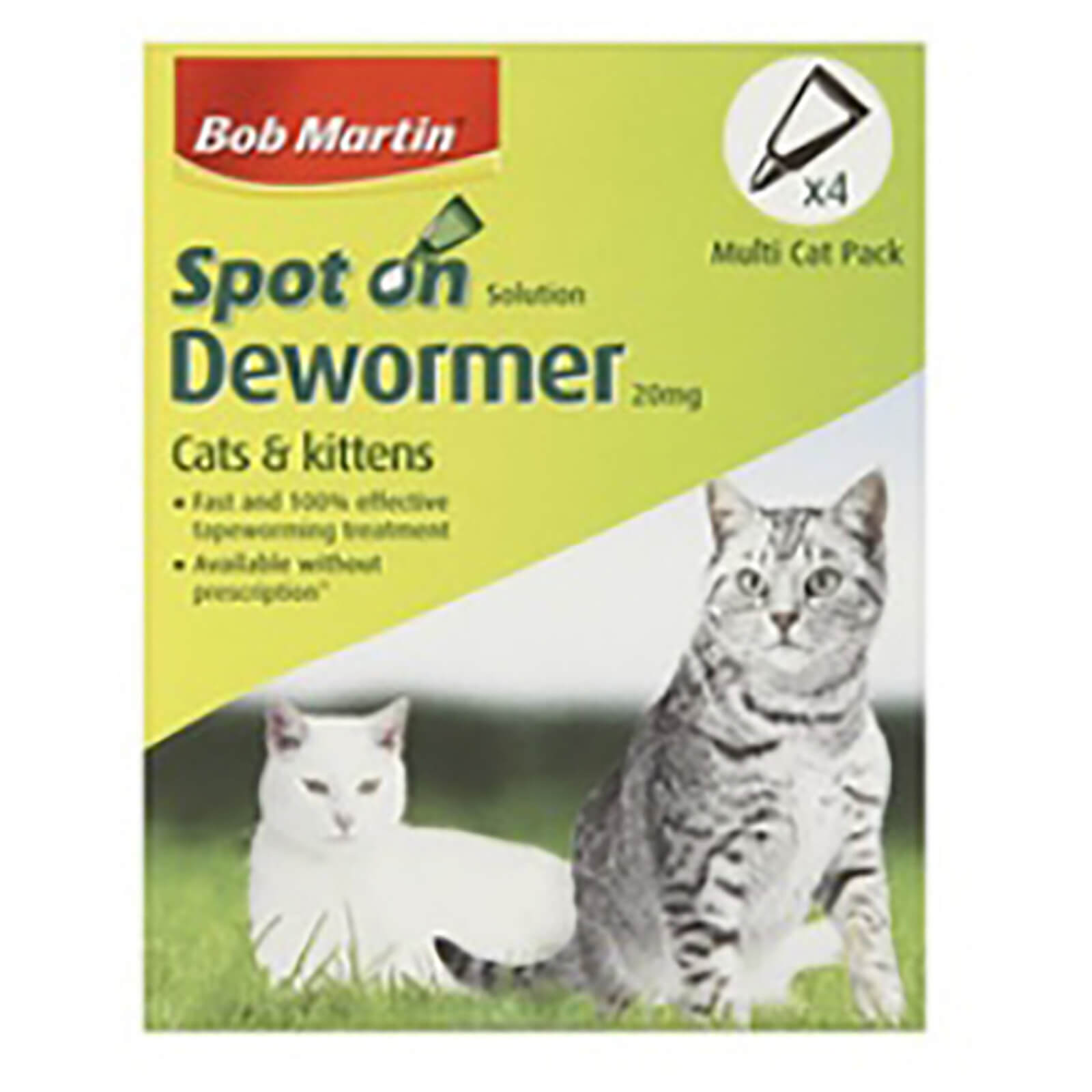 Cat Deworming Treatment Bob Martin Clear Spot On Wormer For Cats And Kittens 4 Pipettes