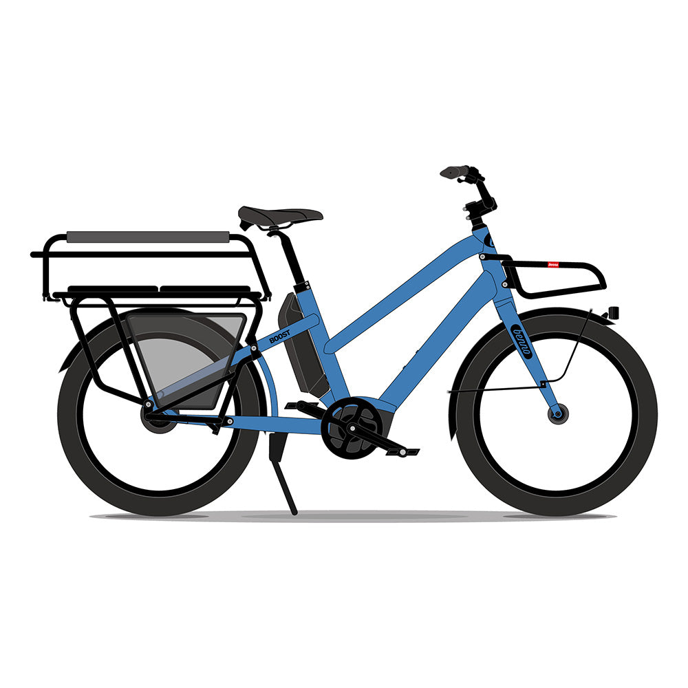 Benno Boost CX EVO 5 Easy-On Family Kit Electric Bike Machine Blue