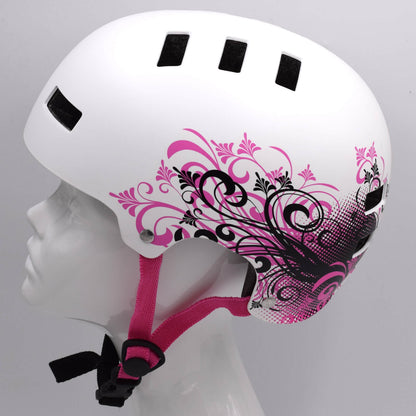 Bluegrass Super Bold BMX Dirt Lid Cycling Helmet Matte White Pink Small (51-55cm) Alternate 2