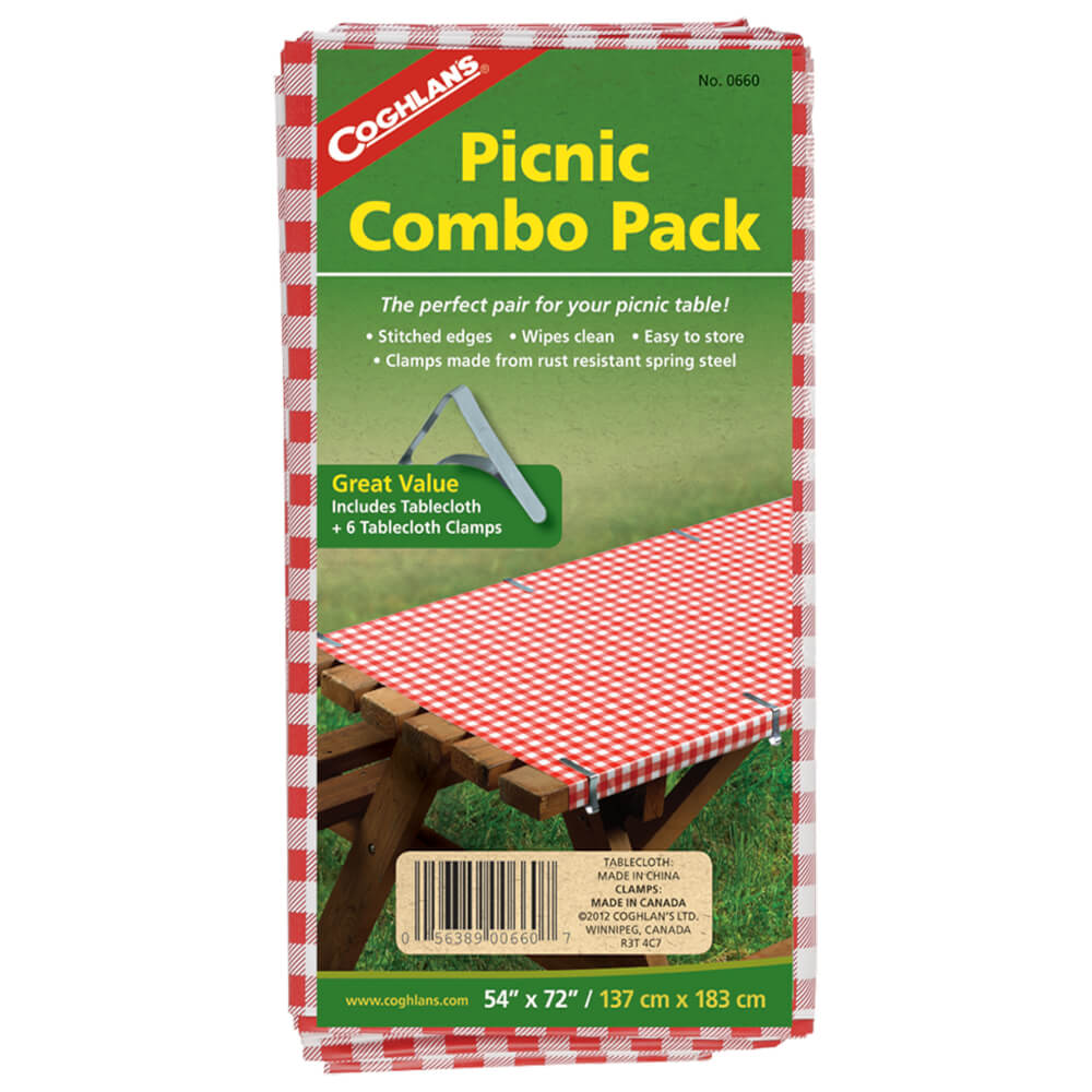 Coghlan's Picnic Combo Pack Tablecloth 54"x72" Camping Accessory Alternate 1