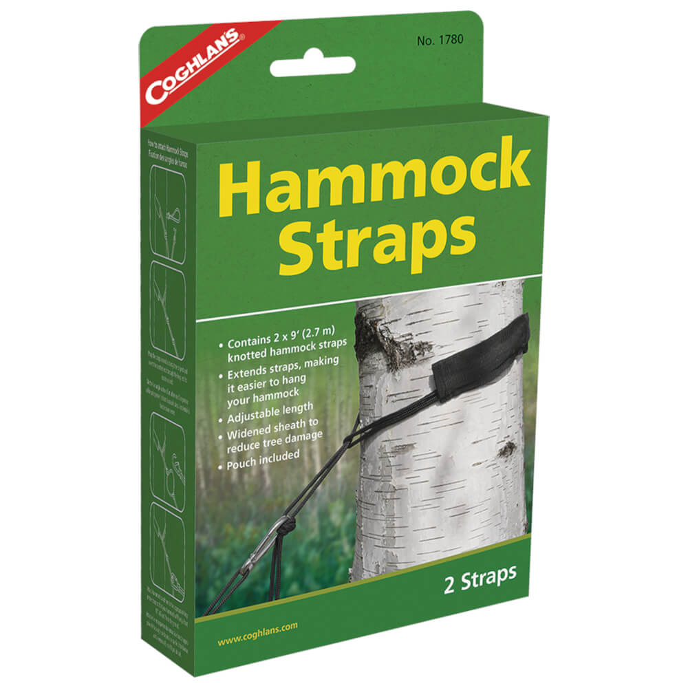 Coghlan's Adjustable Length Hammock Tree Straps 2x9' Knotted Camping Hammock Spare Alternate 1