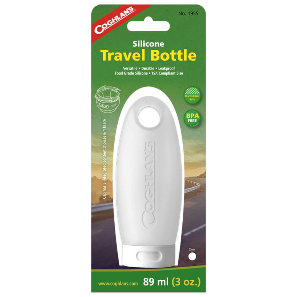 Coghlan's Silicone Travel Bottle 89ml Camping Accessory Clear Alternate 1