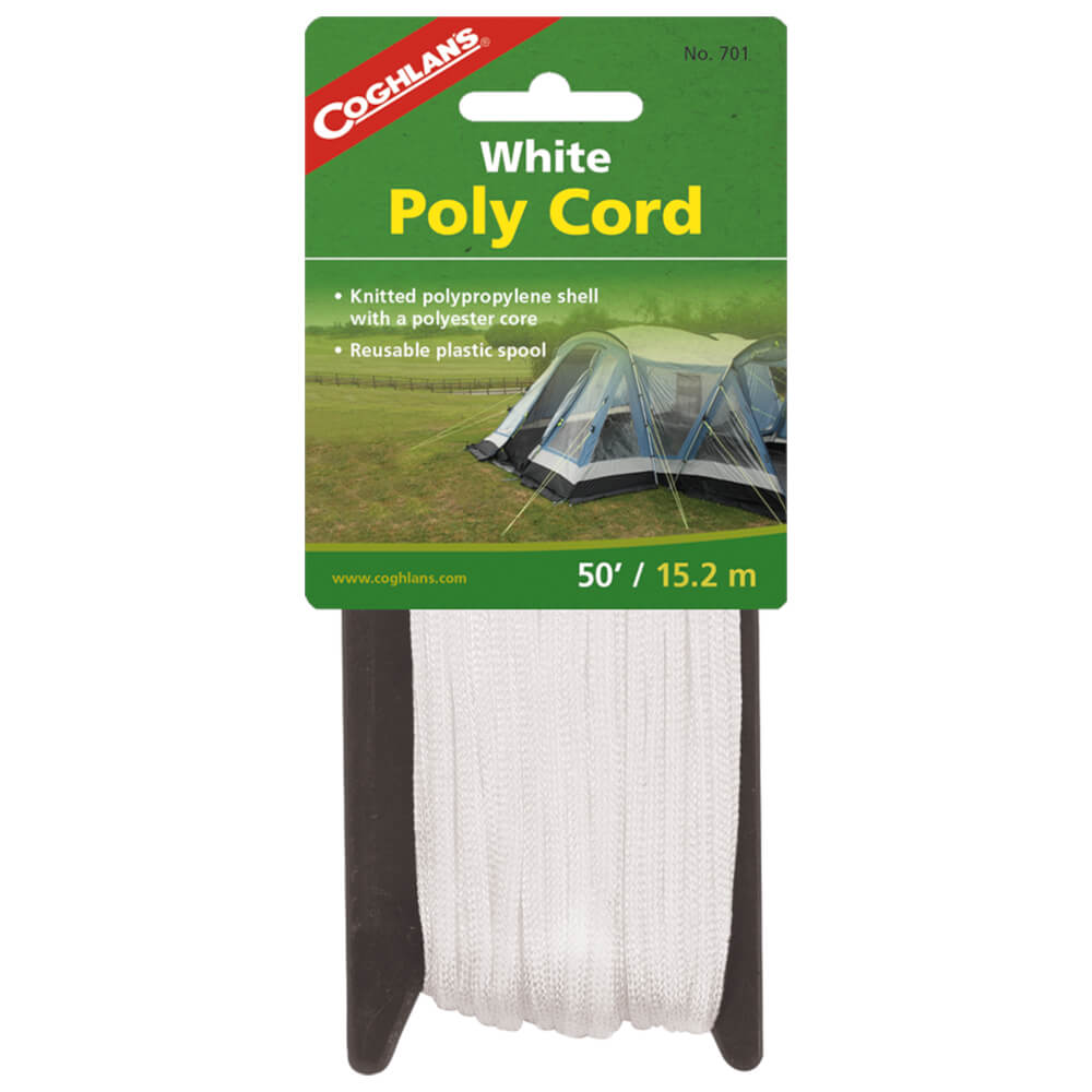Coghlan's 50' Poly Cord Outdoor Survival Equipment White Alternate 1