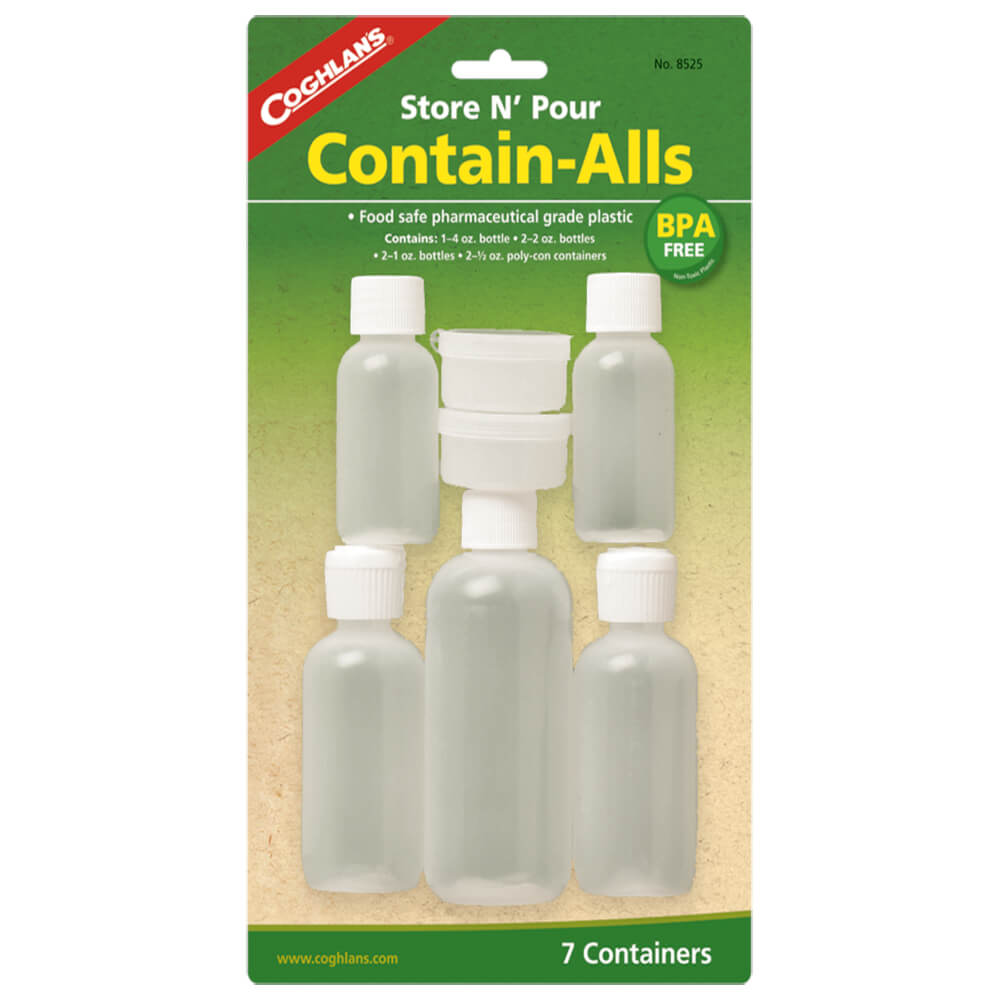 Coghlan's Contain-Alls Food Safe Containers Camping Food Storage 7 Pack Alternate 1