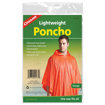 Coghlan's Vinyl Poncho Men's Jacket Orange Alternate 1