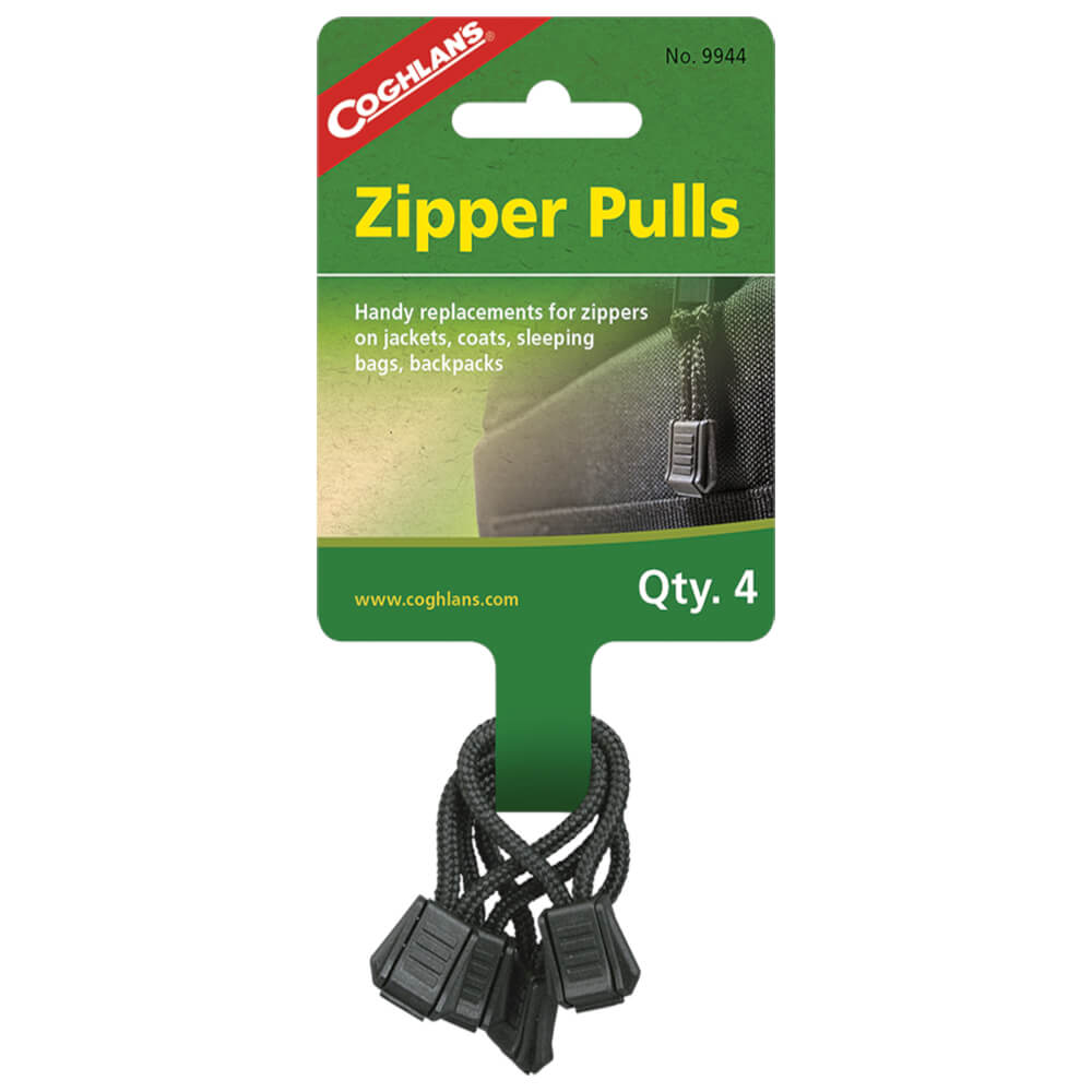 Coghlan's Zipper Pulls Outdoor Survival Equipment 4 Pack Alternate 1