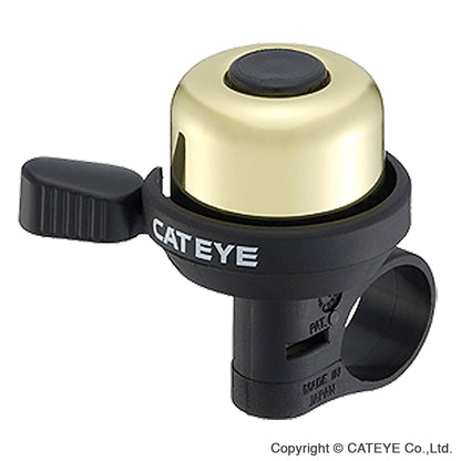 Cateye PB-1000 Wind Brass Bike Bell Gold