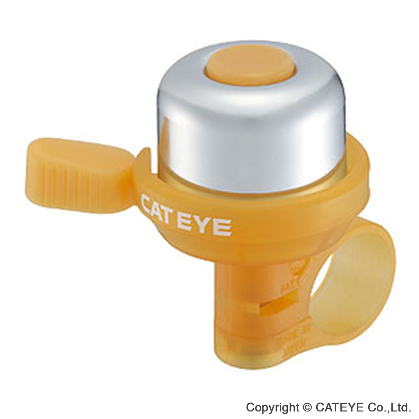 Cateye PB-1000 Wind Brass Bike Bell Tangerine