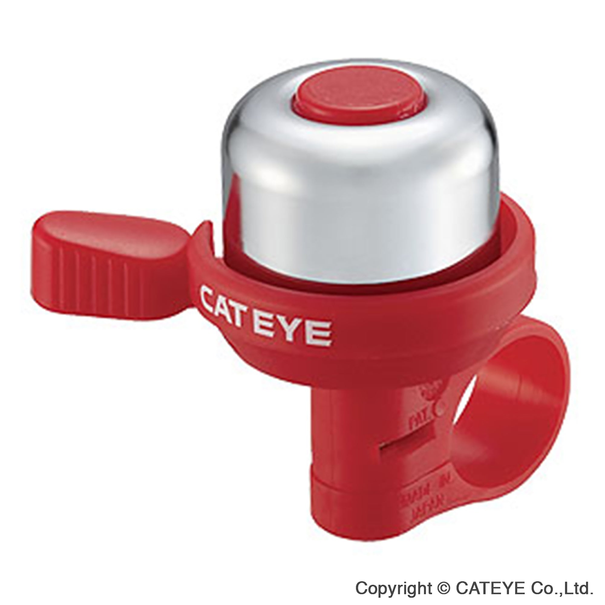 Cateye PB-1000 Wind Brass Bike Bell Red