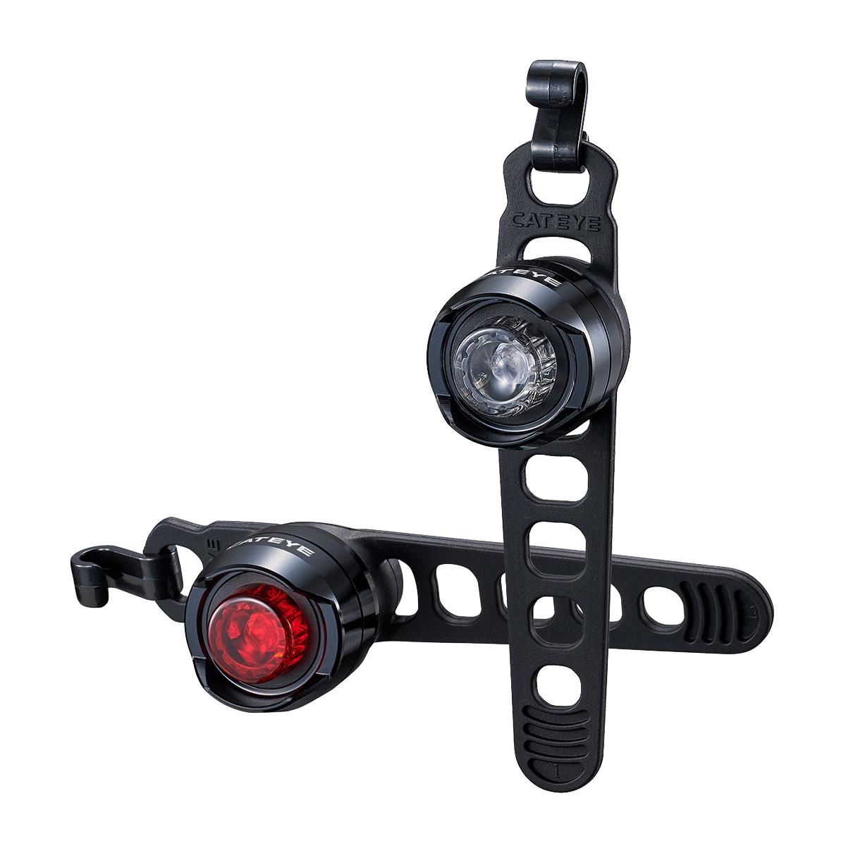 Cateye Orb Rechargeable Front & Rear Bike Light Set Black
