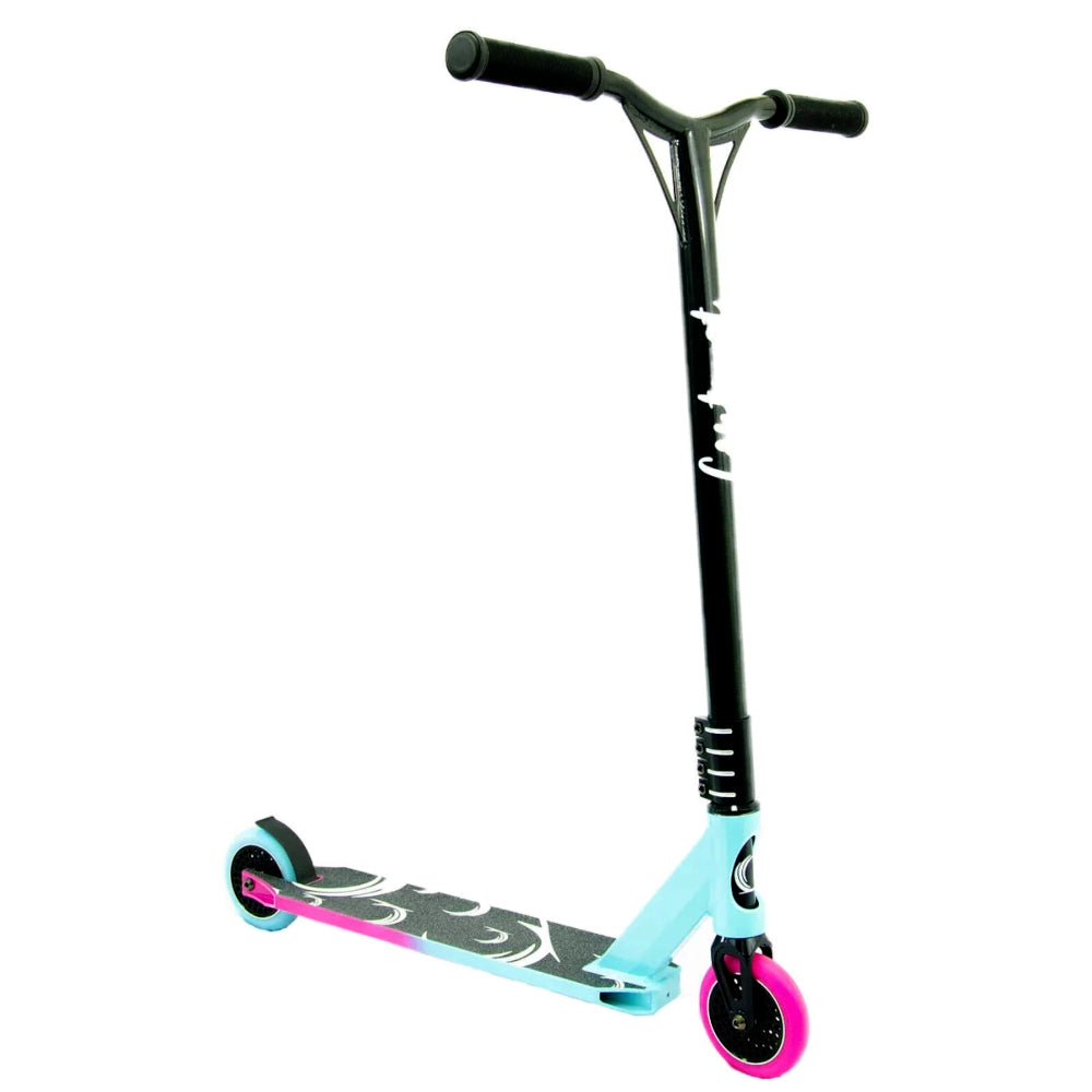 Contrast Pro Ride Stunt Scooter - Neon Pink/Turquoise