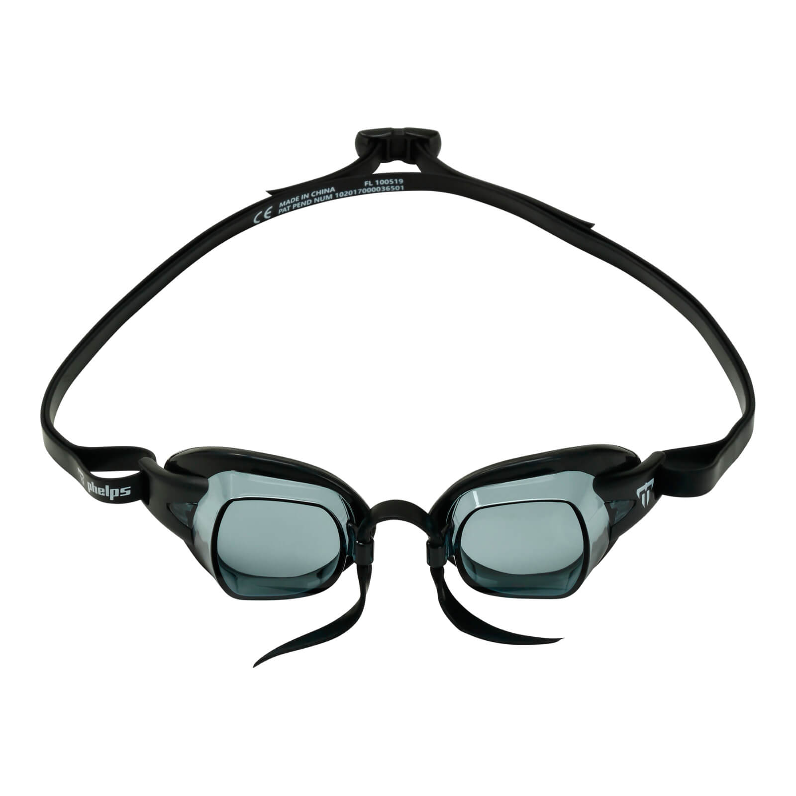 Phelps Chronos Men's Swimming Goggles Black Smoke Alternate 1
