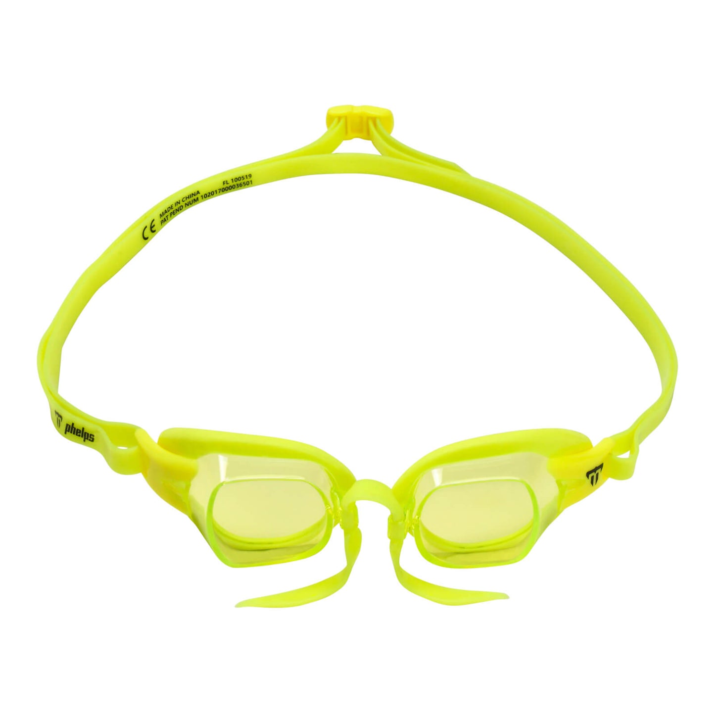 Phelps Chronos Men's Swimming Goggles Yellow Yellow Alternate 1