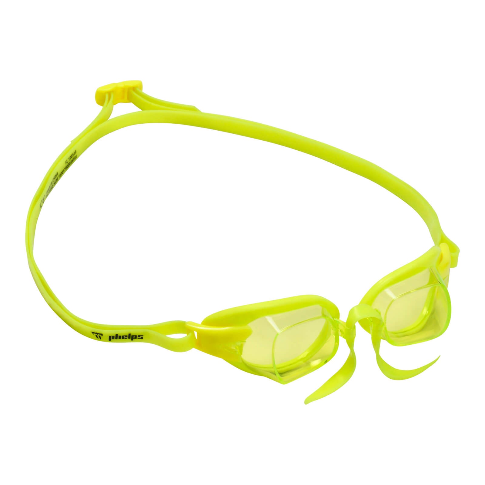 Phelps Chronos Men's Swimming Goggles Yellow Yellow