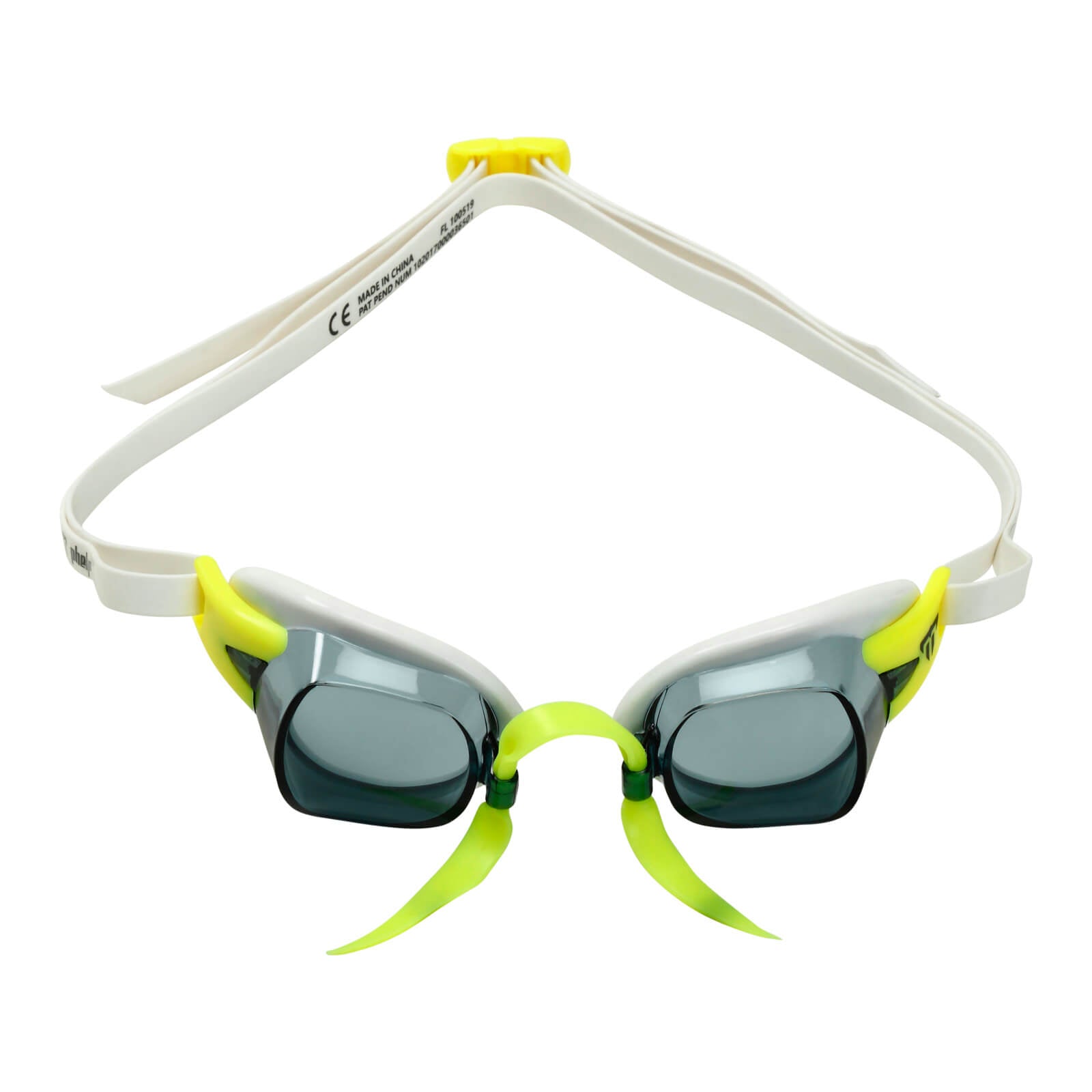 Phelps Chronos Men's Swimming Goggles White/Yellow Smoke Alternate 1