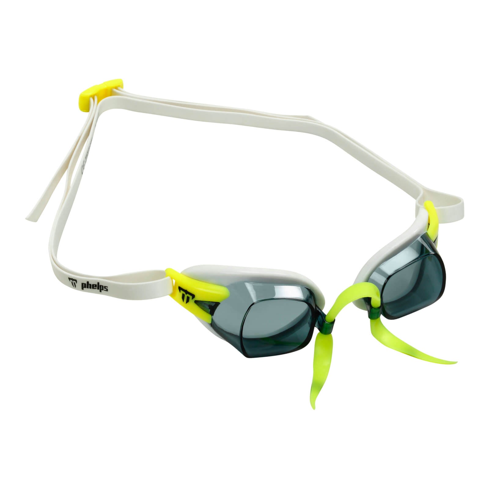 Phelps Chronos Men's Swimming Goggles White/Yellow Smoke