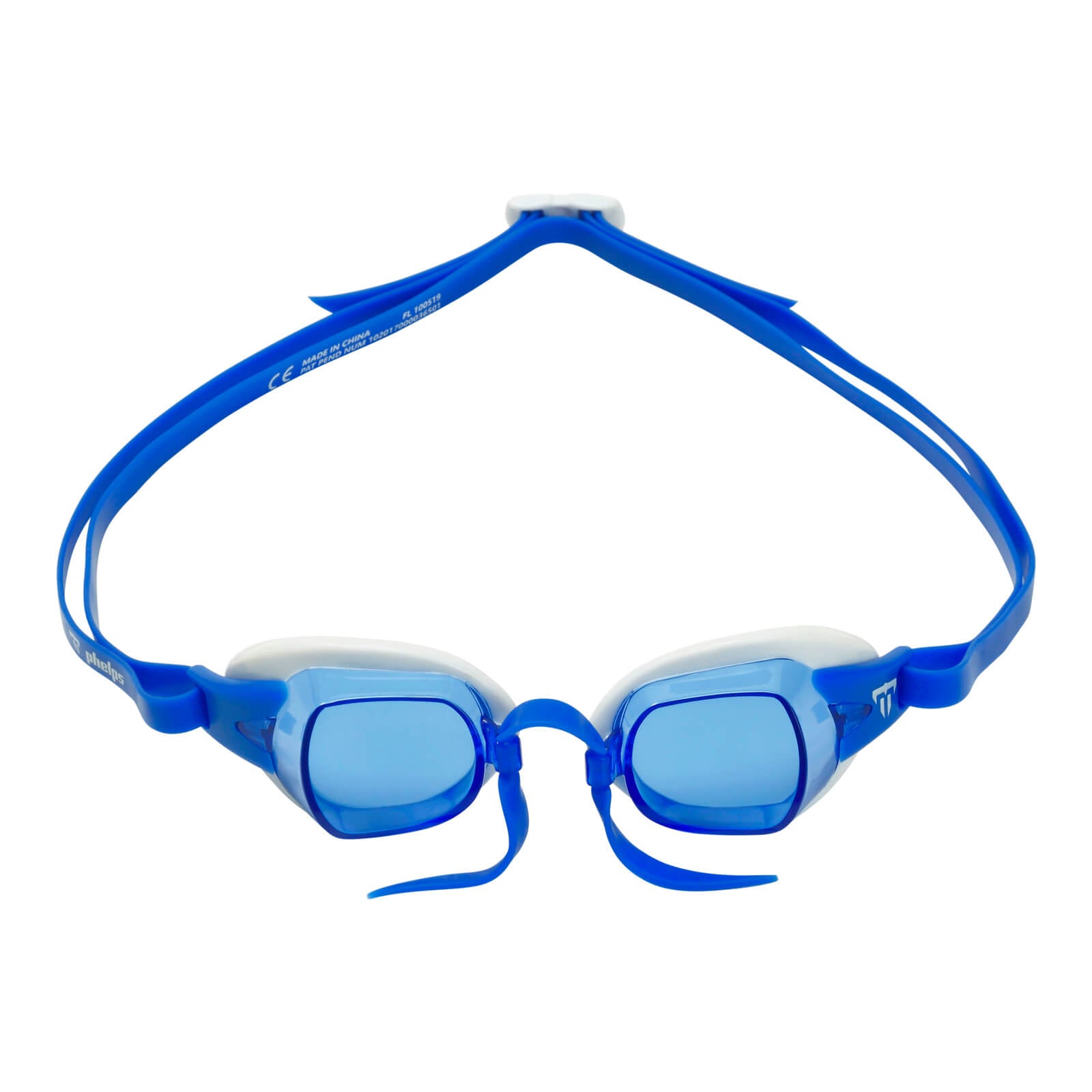 Phelps Chronos Men's Swimming Goggles White/Blue Blue Alternate 1