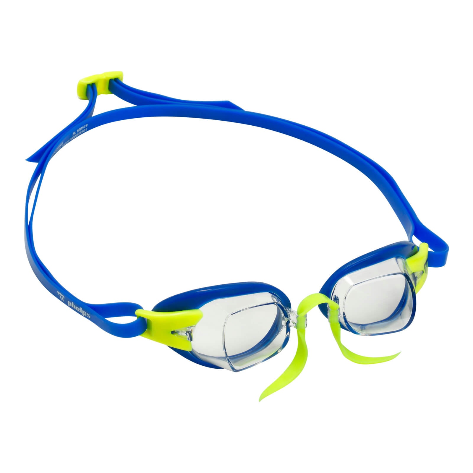 Phelps Chronos Men's Swimming Goggles Blue/Yellow Clear
