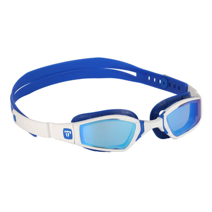 Phelps Ninja Men's Swimming Goggles Grey/Navy Blue Mirror Silver