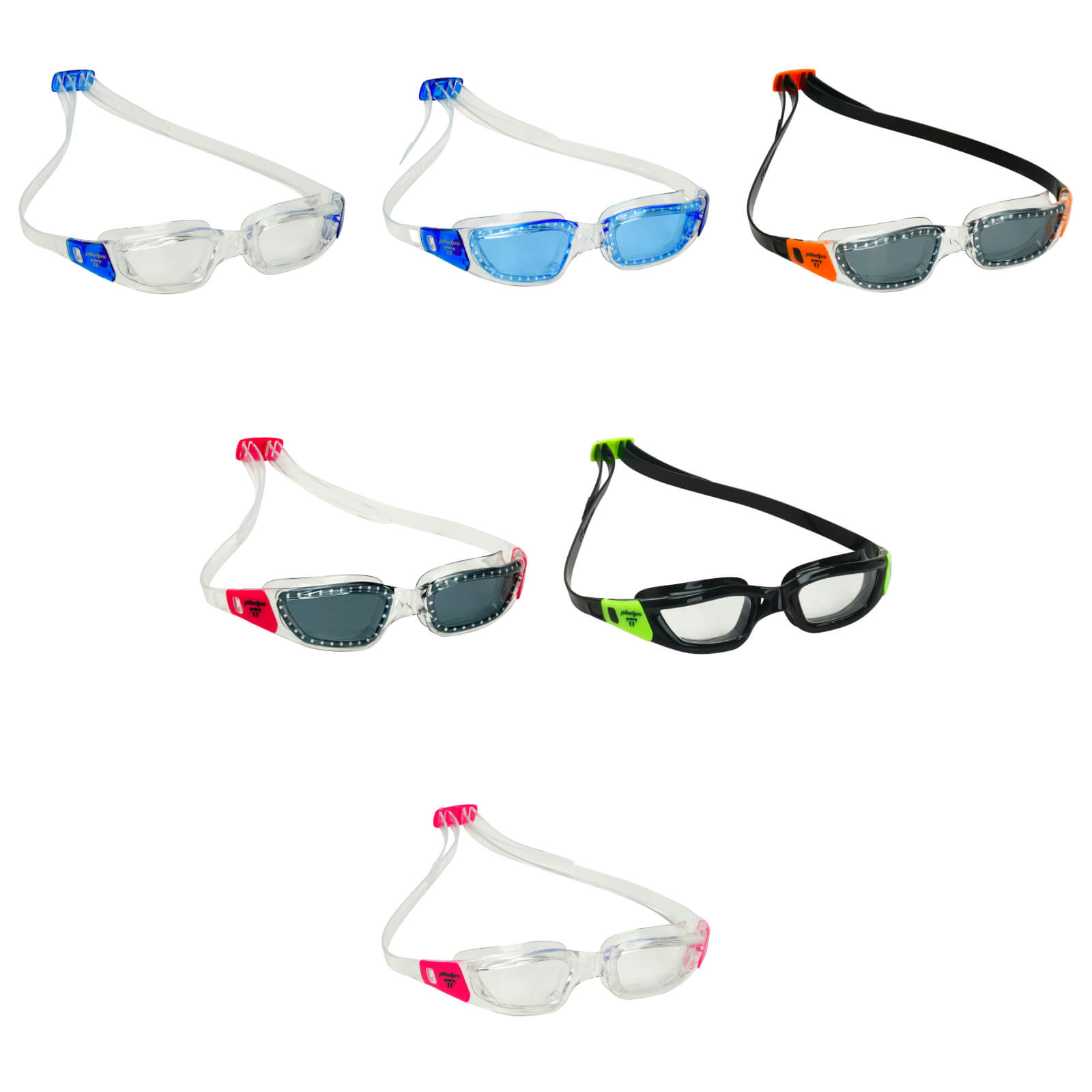 Phelps Tiburon Men's Swimming Goggles Collection