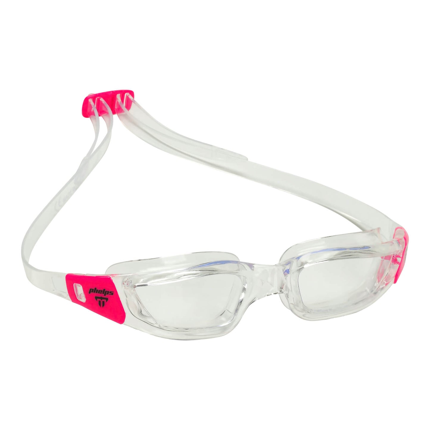 Phelps Tiburon Men's Swimming Goggles Transparent/Pink Clear