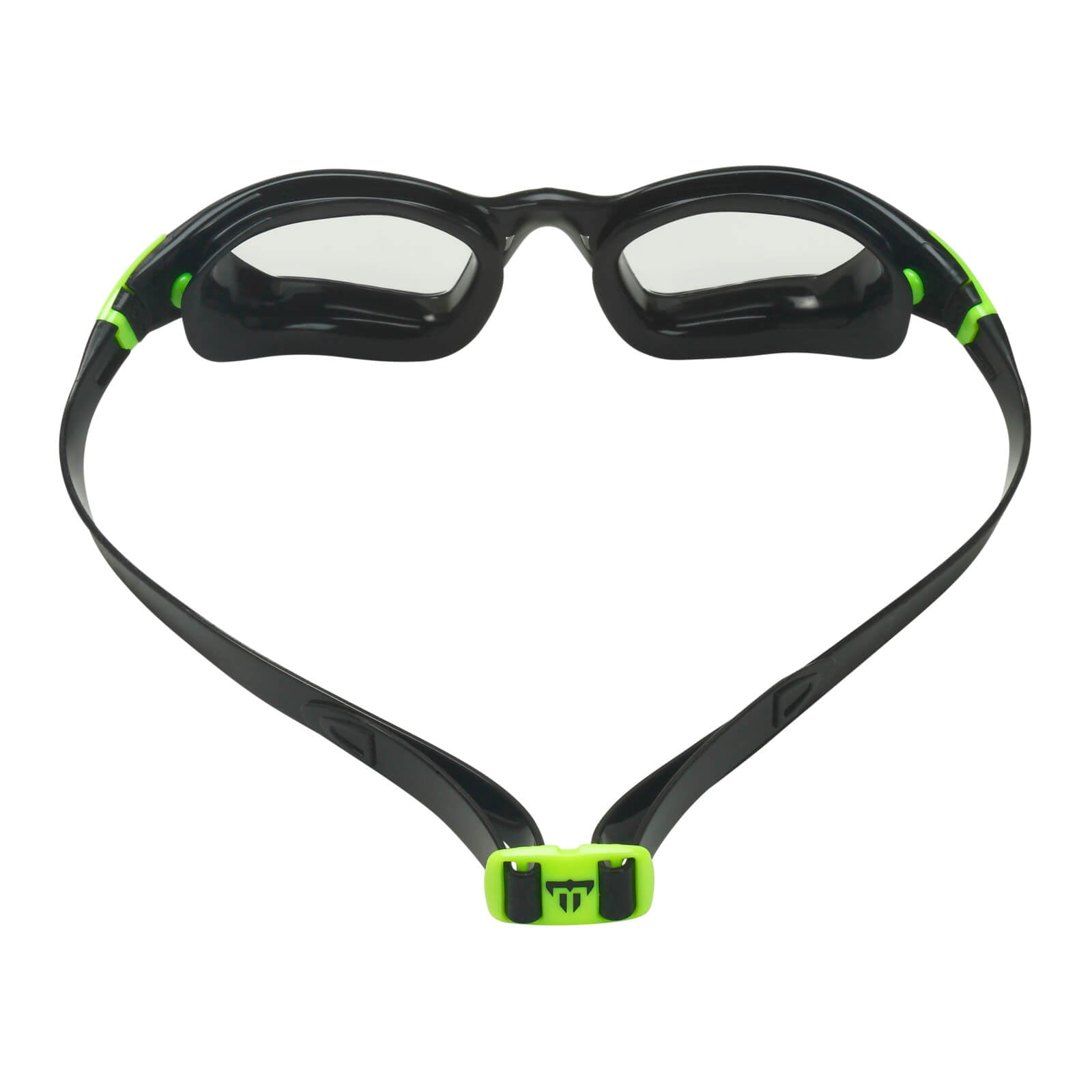 Phelps Tiburon Men's Swimming Goggles Black/Bright Green Clear Alternate 4
