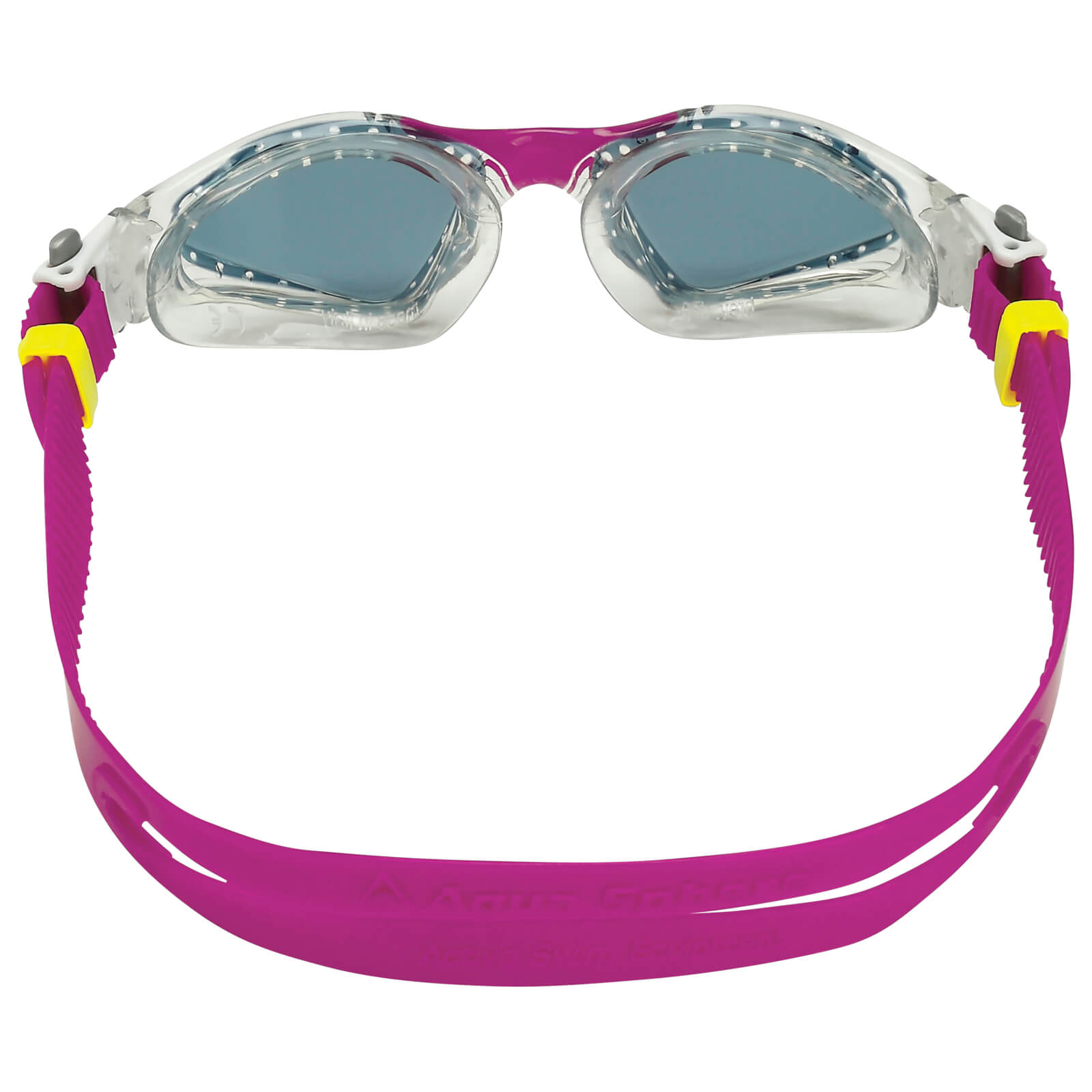 Men's Swimming Goggles Aqua Sphere Kayenne Compact Adult Triathlon Open Water Transparent/Raspberry - Dark Alternate 3