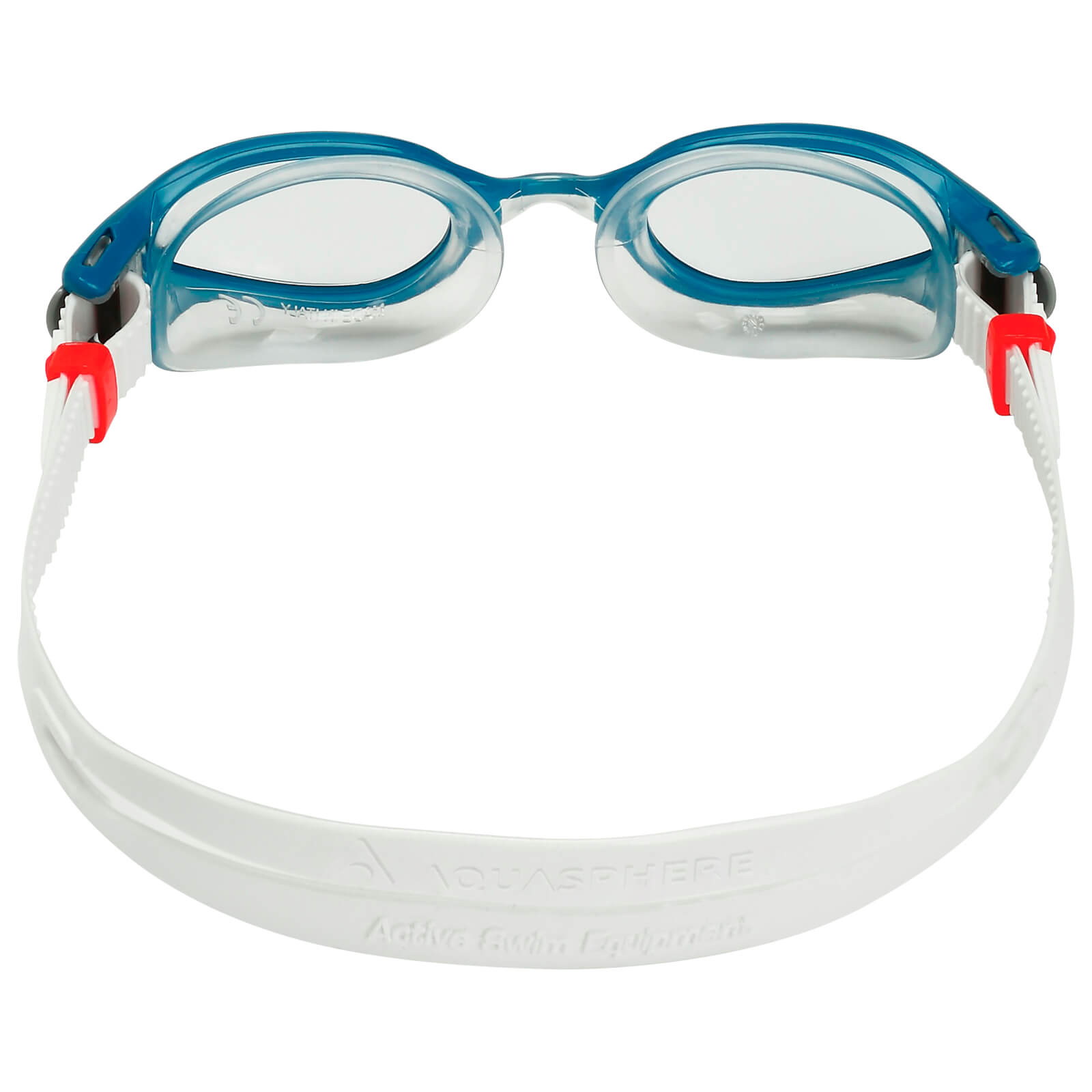 Men's Swimming Goggles Aqua Sphere Kaiman Exo Adult Triathlon Open Water Blue/Transparent - Clear Alternate 3