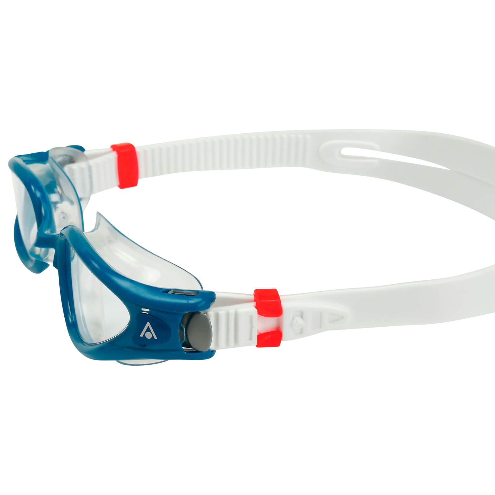 Men's Swimming Goggles Aqua Sphere Kaiman Exo Adult Triathlon Open Water Blue/Transparent - Clear Alternate 4