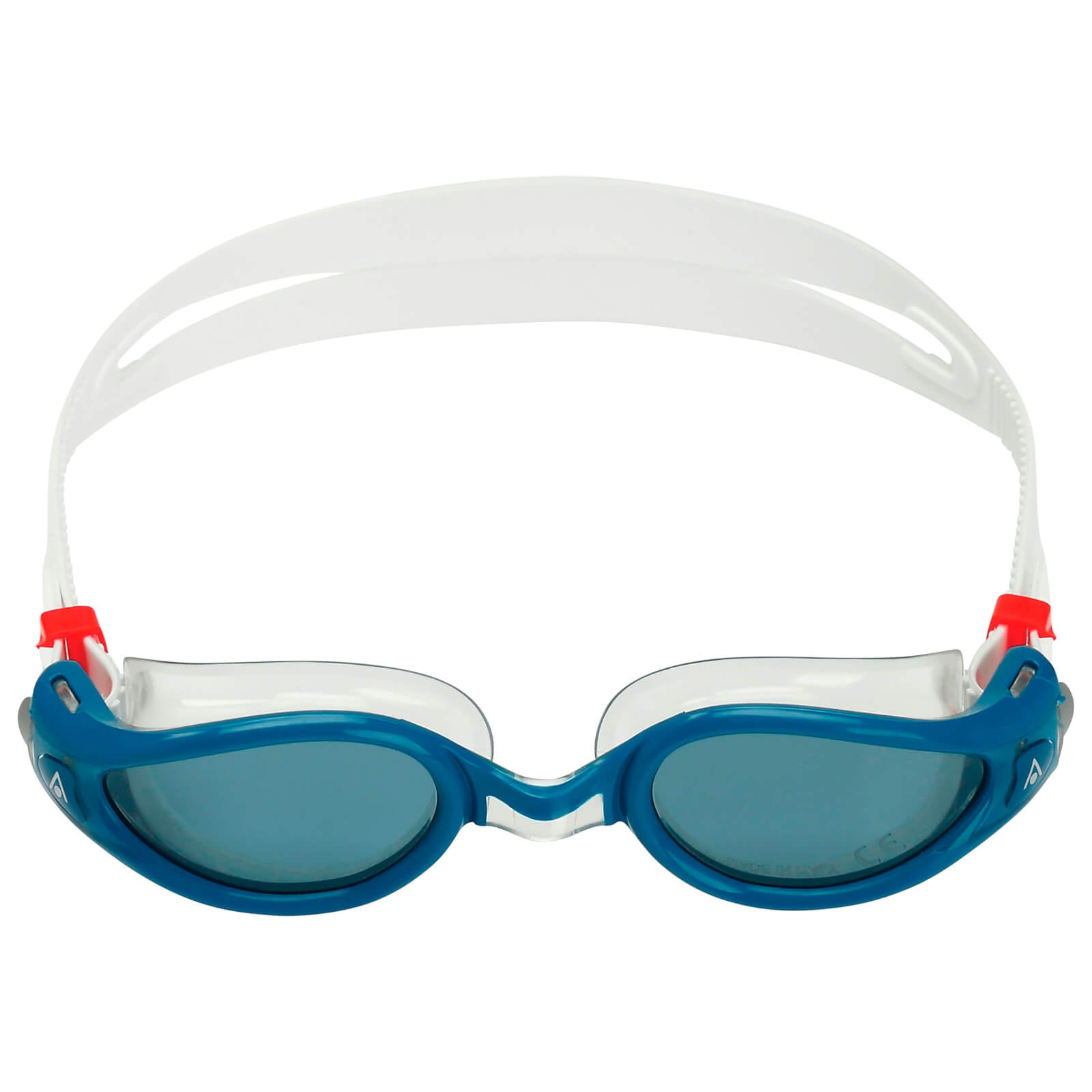 Men's Swimming Goggles Aqua Sphere Kaiman Exo Adult Triathlon Open Water Blue/Transparent - Smoke Alternate 1