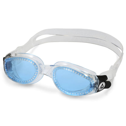 Men's Swimming Goggles Aqua Sphere Kaiman Adult Fitness Pool Clear - Blue Tinted