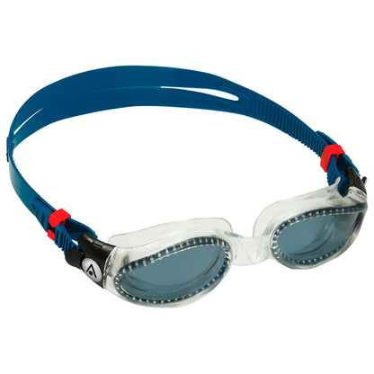 Men's Swimming Goggles Aqua Sphere Kaiman Adult Fitness Pool Transparent/Blue - Smoke Alternate 2