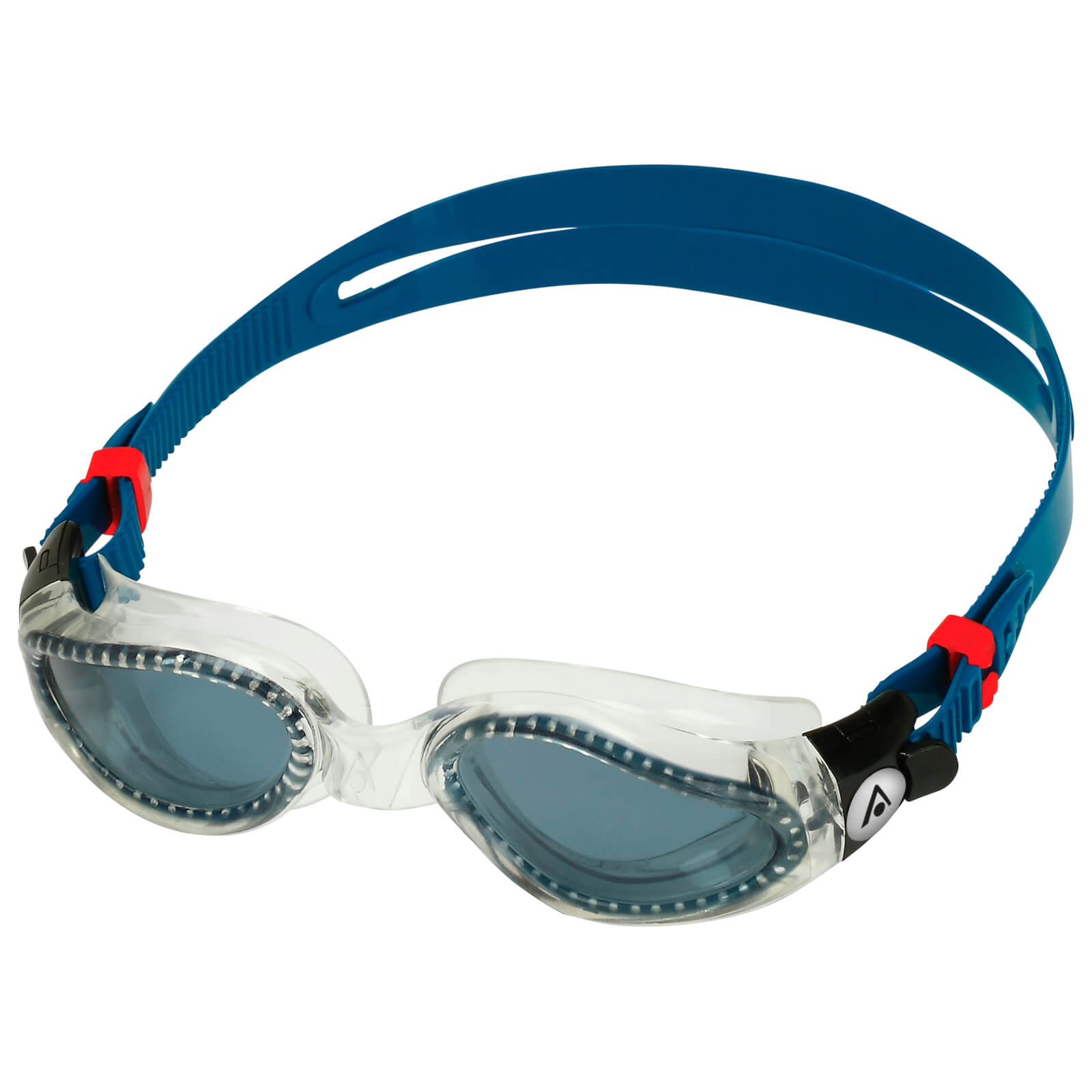 Men's Swimming Goggles Aqua Sphere Kaiman Adult Fitness Pool Transparent/Blue - Smoke