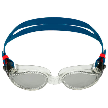 Men's Swimming Goggles Aqua Sphere Kaiman Adult Fitness Pool Transparent/Blue - Silver Mirrored Alternate 1