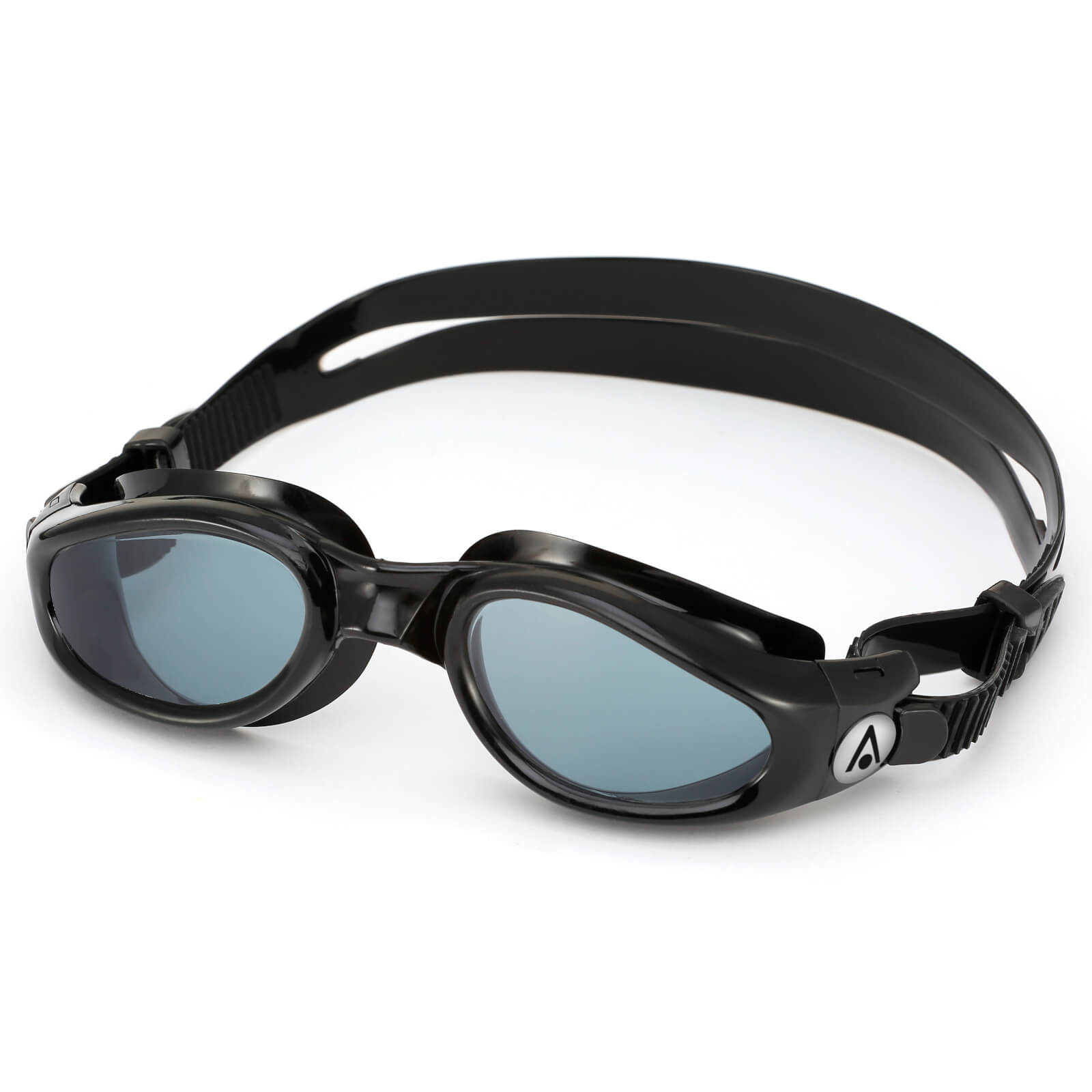 Men's Swimming Goggles Aqua Sphere Kaiman Adult Fitness Pool Black - Smoke