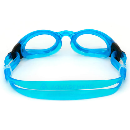 Men's Swimming Goggles Aqua Sphere Kaiman Adult Fitness Pool Light Blue - Clear Alternate 3