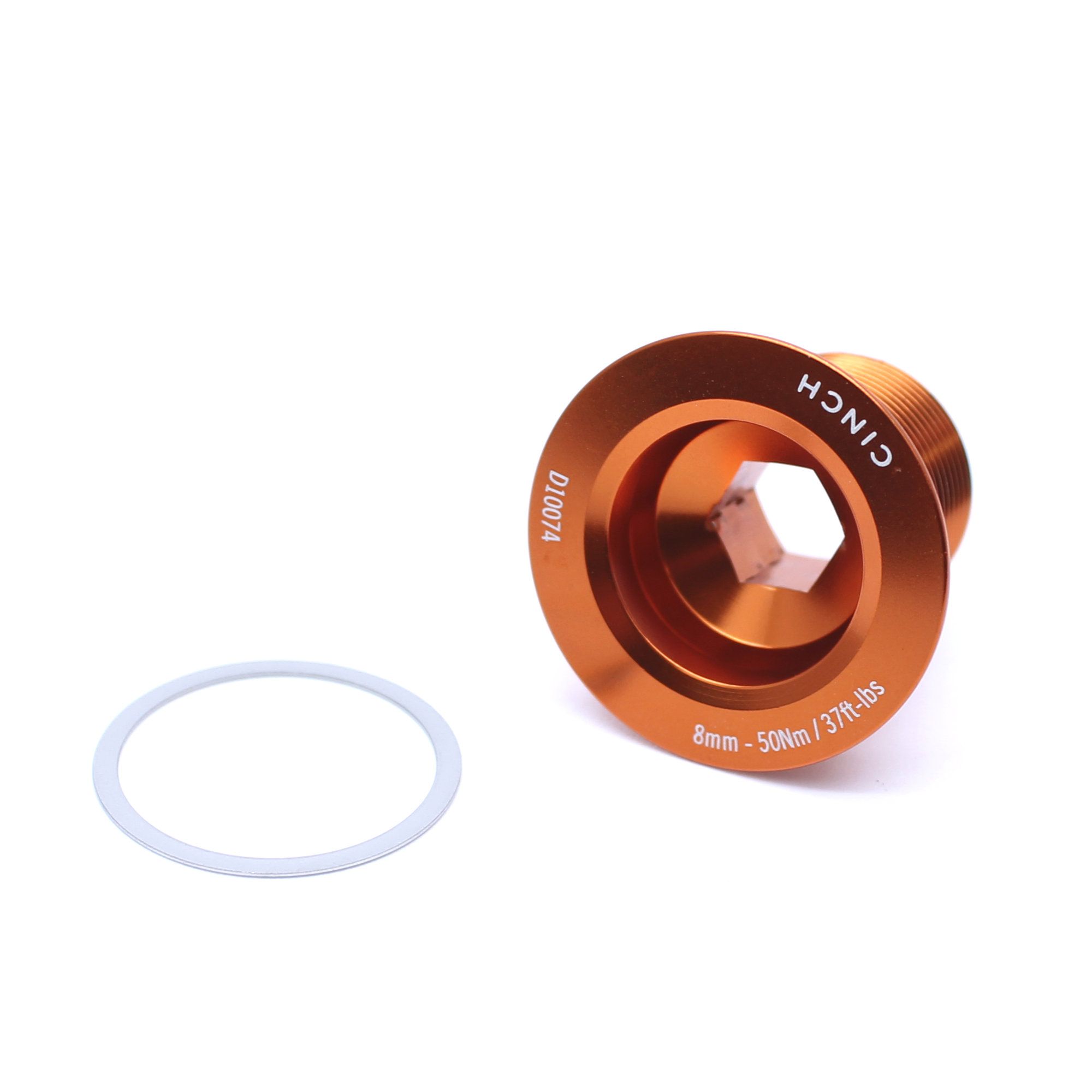 Race Face Clinch NDS Bike Bolt Gloss Orange with Washer