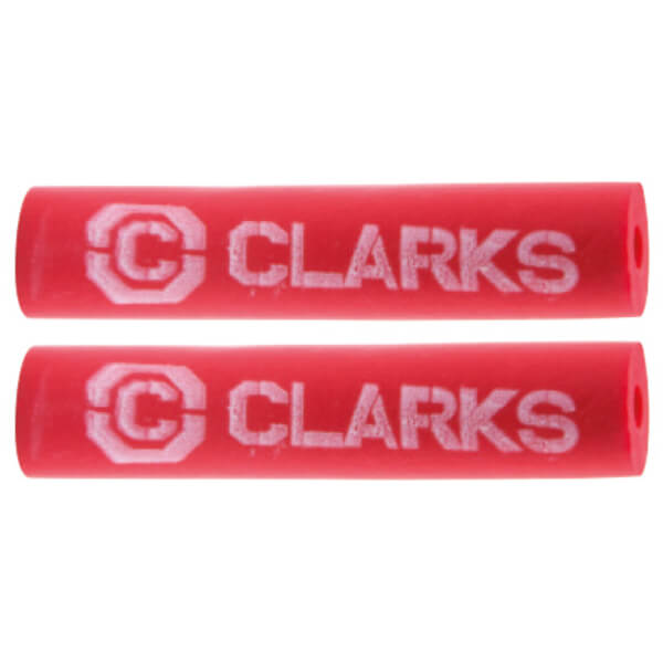 Clarks FPX4 Red X 40mm Bike Frame Cable Protection Twin Pack