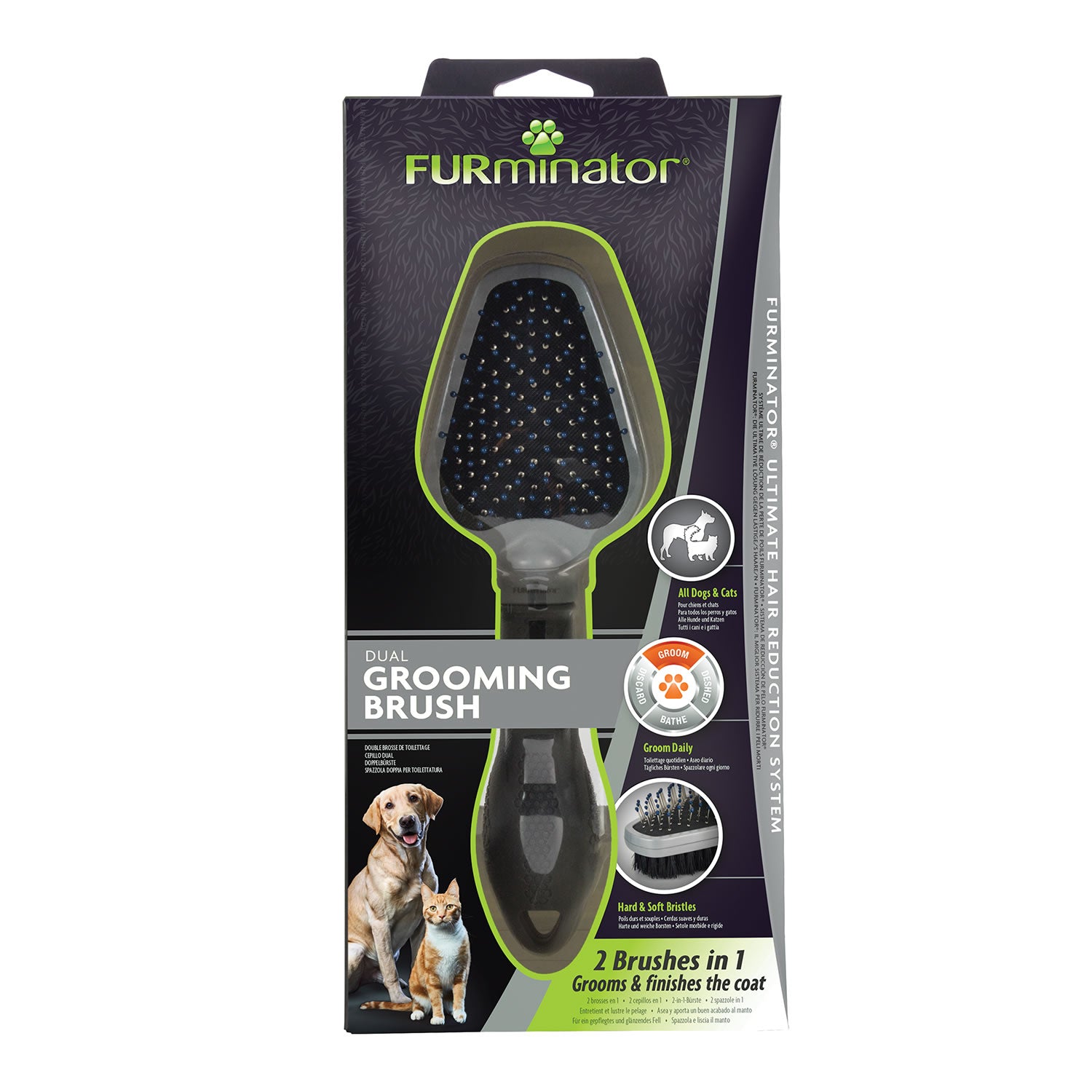 Dog Grooming Brush Furminator Dual Grooming Brush
