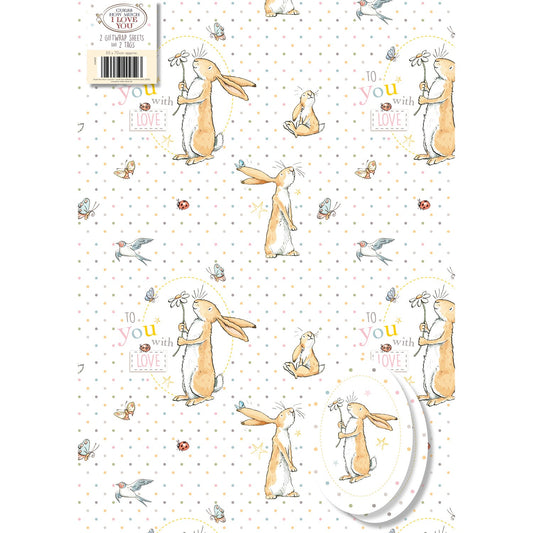 Gift Wrapping Paper Danilo Guess How Much I Love You 10 Sheets With 8 Tags