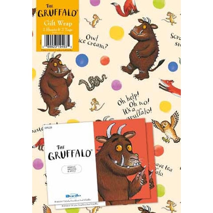 Gift Wrapping Paper Danilo The Gruffalo 10 Sheets With 8 Tags