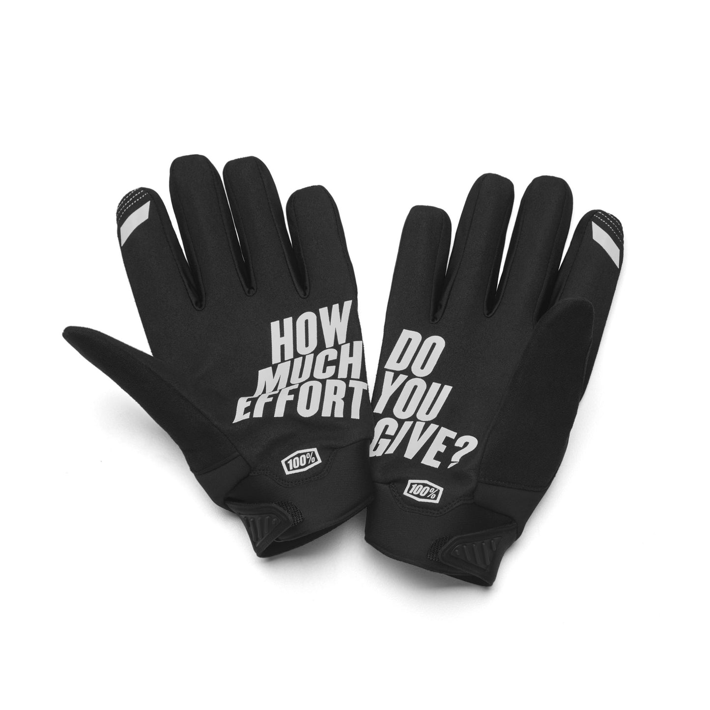 Men's Full Finger Cycling Gloves 100% Brisker AW22 Cold Weather Black XX Large Alternate 1